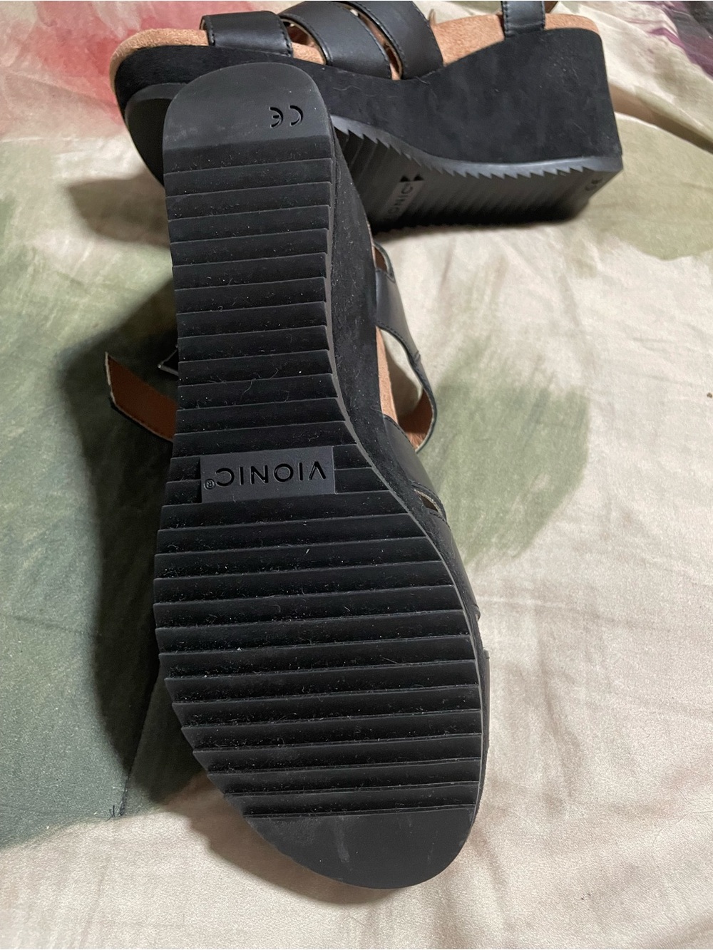 Women's Black Strappy Sandals - Picture 4 of 4